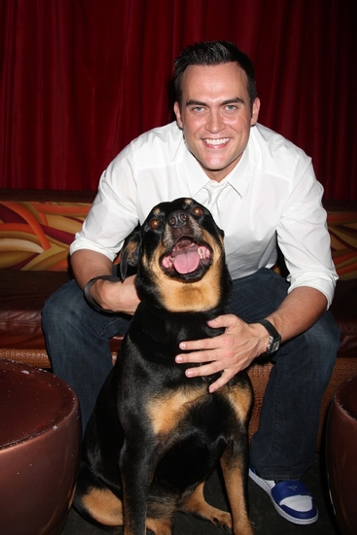 Cheyenne Jackson and Zora at 
